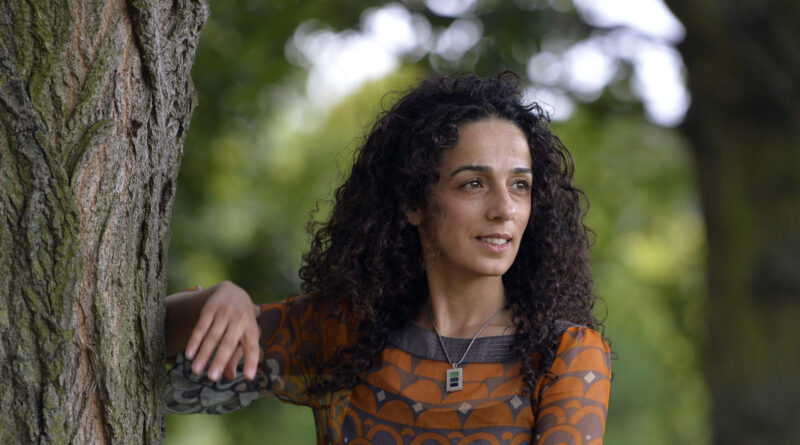 Britain-based Iranian journalist Alinejad poses for a portrait in London