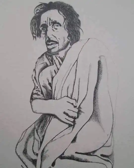 sketch of famous poet saqhir sadiqui